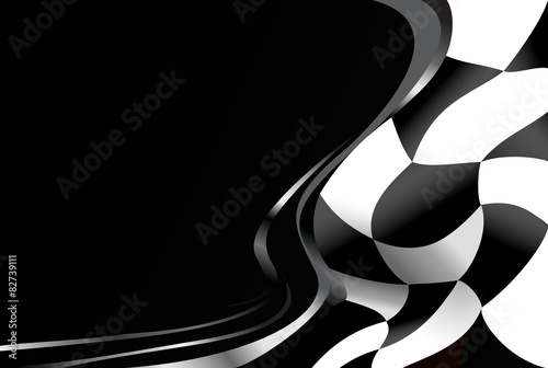 race flag  background vector illustration