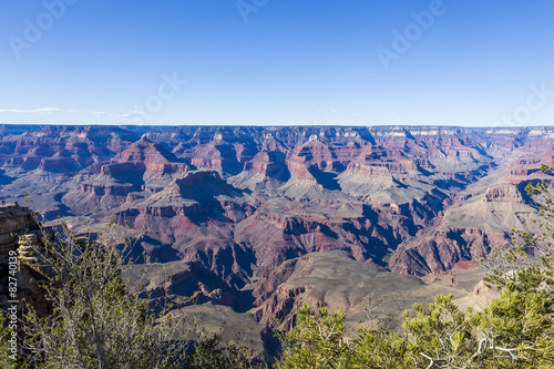 Canvas Print Colorado grand canyon, from south rim, Arizona