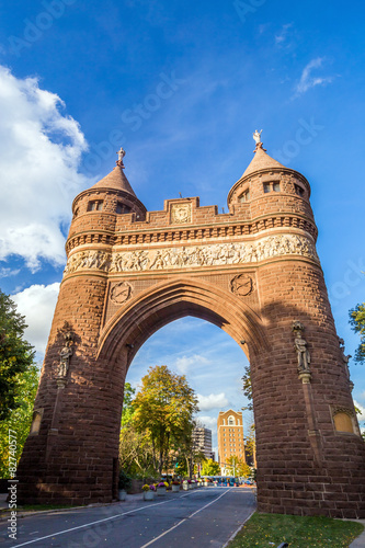 Soldiers and Sailors Memorial Arch in Hartford. photo