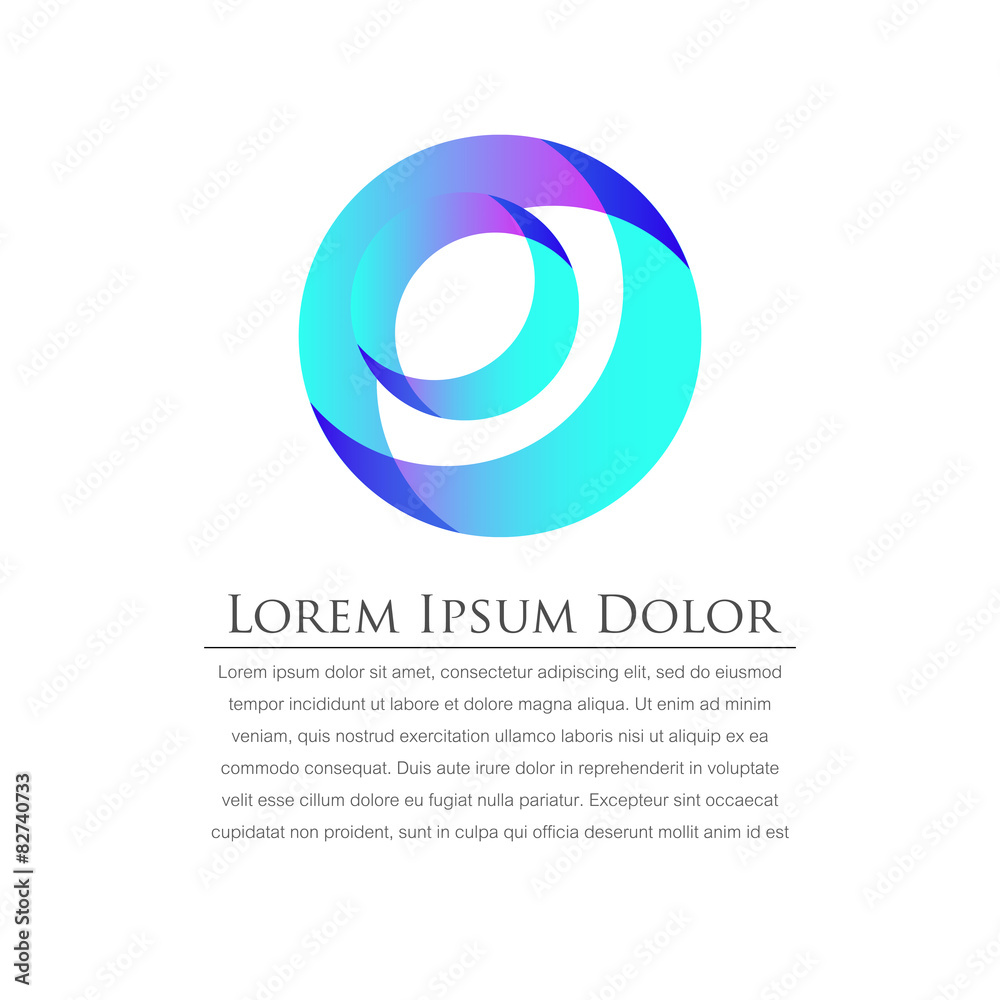 Fototapeta premium Vector color logo
