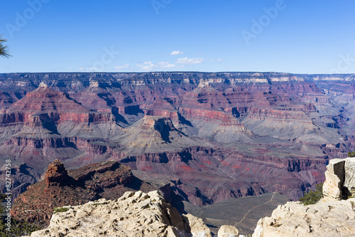 Canvas Print Colorado grand canyon, from south rim, Arizona