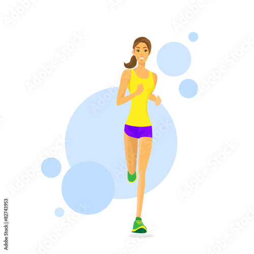 Sport Woman Run Fitness Girl Runner Jogging