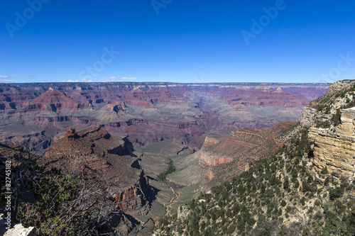 Canvas Print Colorado grand canyon, from south rim, Arizona