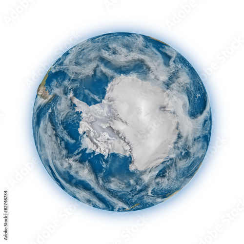 Antarctica on planet Earth