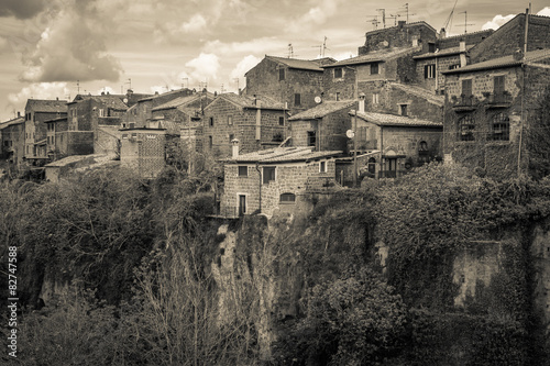 Fotografie Antico villaggio laziale in Italia