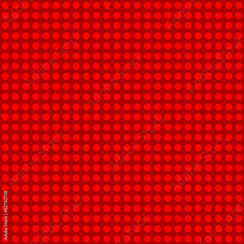 Seamless red polka dot pattern