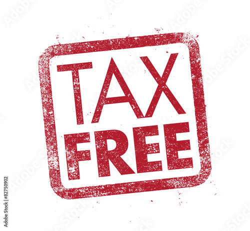 Tax Free ink stamp