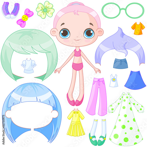 Dress up doll