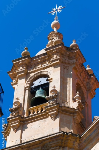 Détails de la basilique de San-Sébastian en Espagne. photo