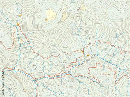 topographic map photo