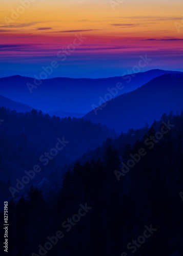 Layered Colors in the Smokies