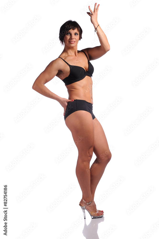 Beautiful female body isolated over white background Beautiful female body isolated over white background
