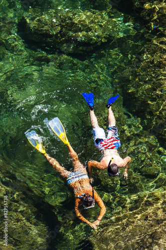 snorkeling, Cap de Peyrefite, Languedoc-Roussillon, France photo