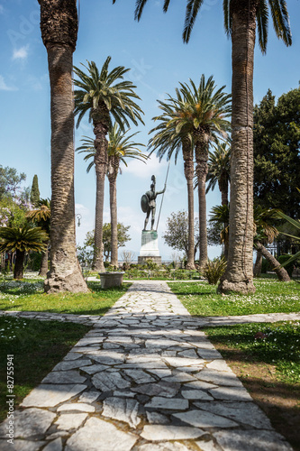 Statue of Achilles, Greece, Achillion palace © wabeno