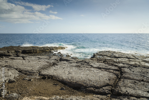 Fantastic ocean shore. Playa Paraiso, Tenerife, Spain