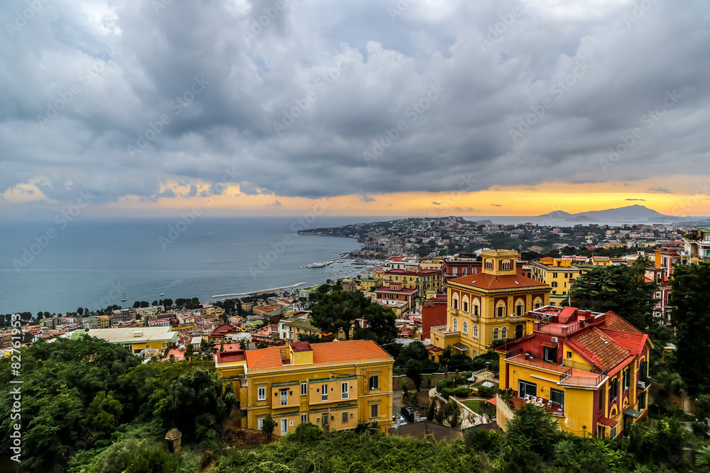 Fototapeta premium Sunset over Naples