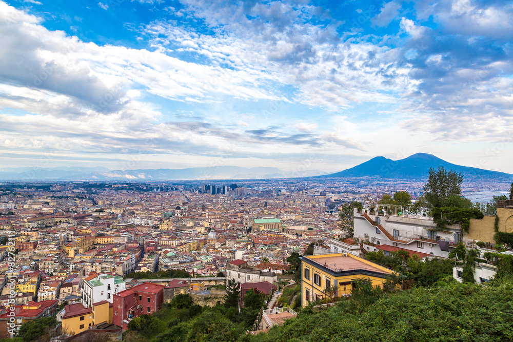 Fototapeta premium Napoli and mount Vesuvius in Italy