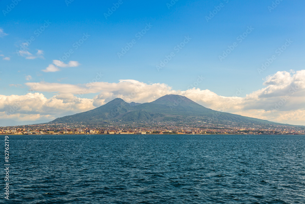 Mount Vesuvius in Naples, Italy