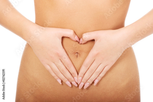 Wallpaper Mural Woman with her hands on belly. Torontodigital.ca