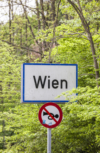 Photography city limit of vienna