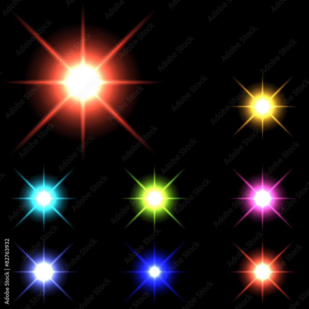 vector glowing lights, stars and sparkles 33 vector glowing lights, stars and sparkles 33