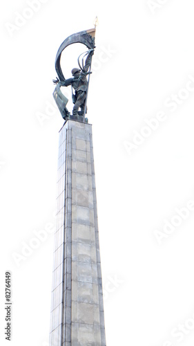 Photography Slavin - monument with statue in Bratislava, Slovakia