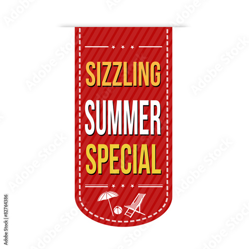Sizzling summer special banner design