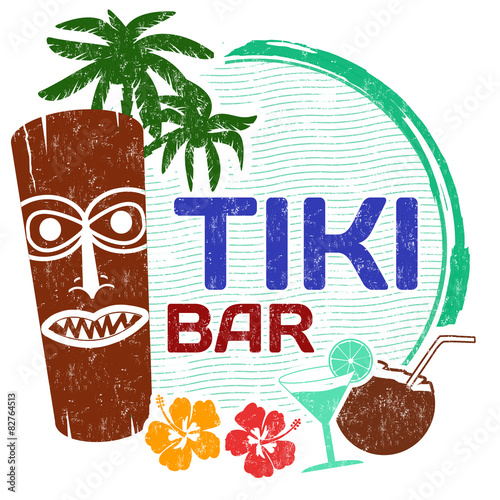 Tiki Bar stamp