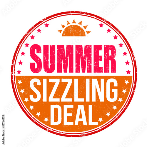 Sizzling summer deal stamp