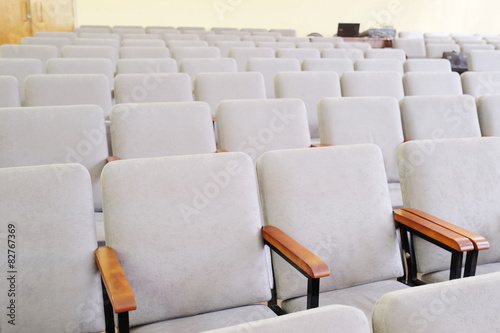 Rows of chairs in the hall