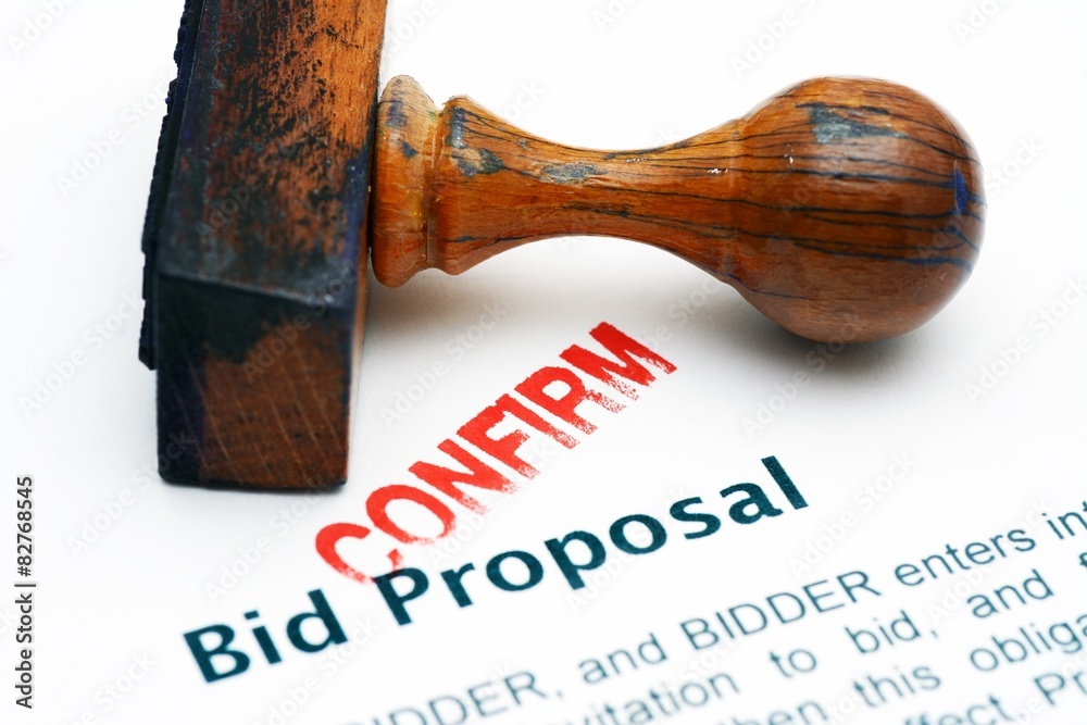 Bid proposal - confirm Bid proposal - confirm