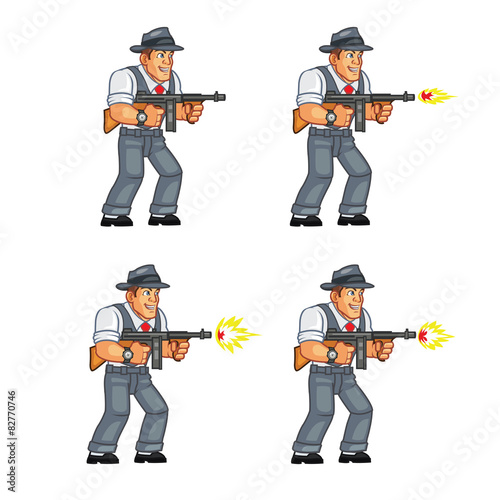 Mobster Shooting Sprite