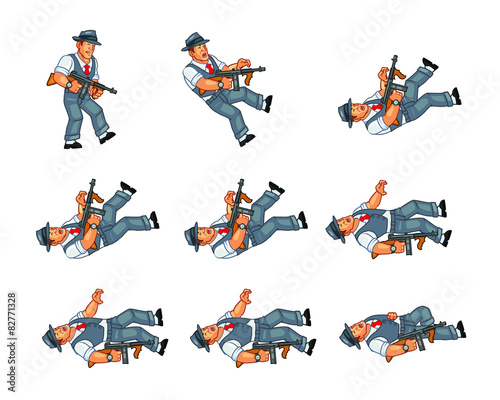 Mobster Dying Sprite