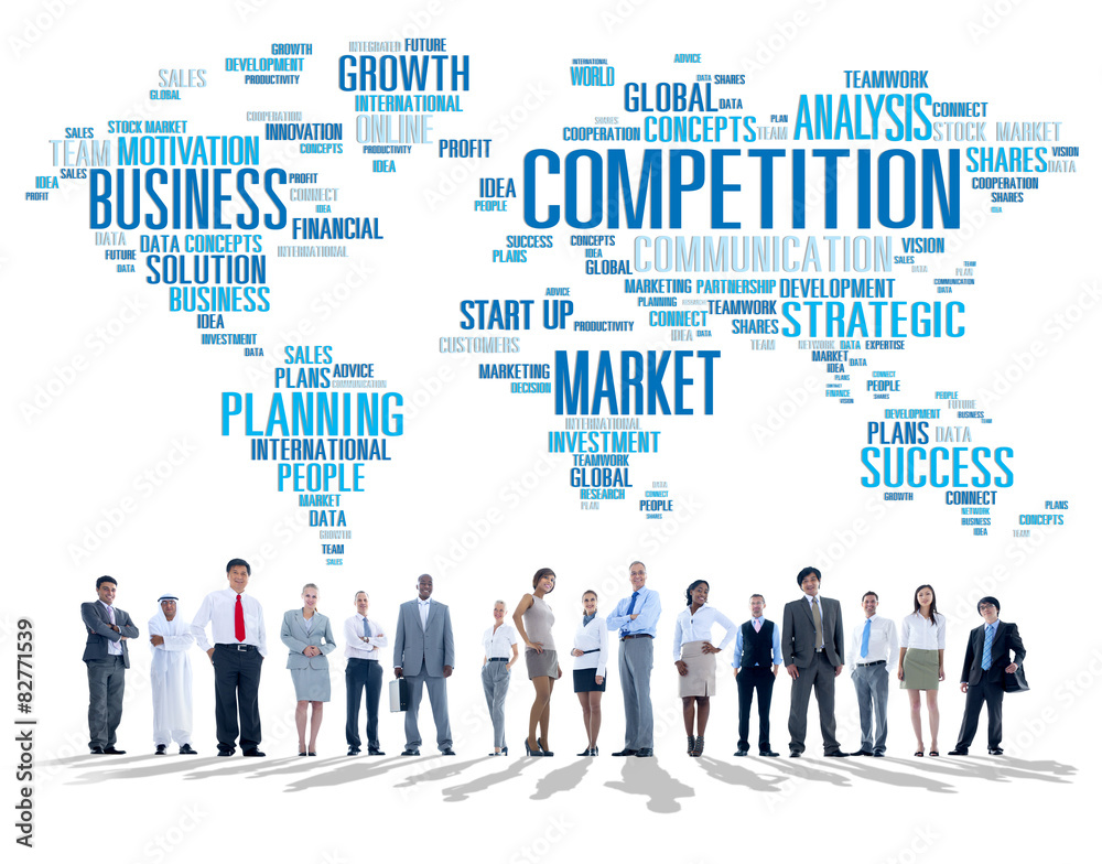 Competition Market Global Challenge Contest Concept Competition Market Global Challenge Contest Concept