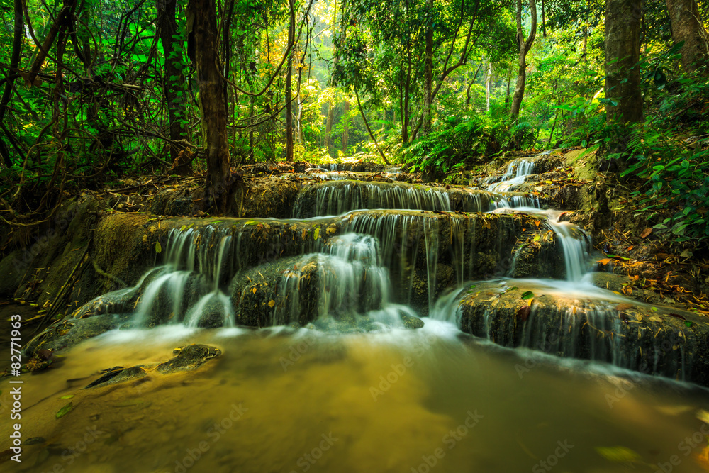 wonderful waterfall in thailand, Pugang waterfall chiangrai wonderful waterfall in thailand, Pugang waterfall chiangrai