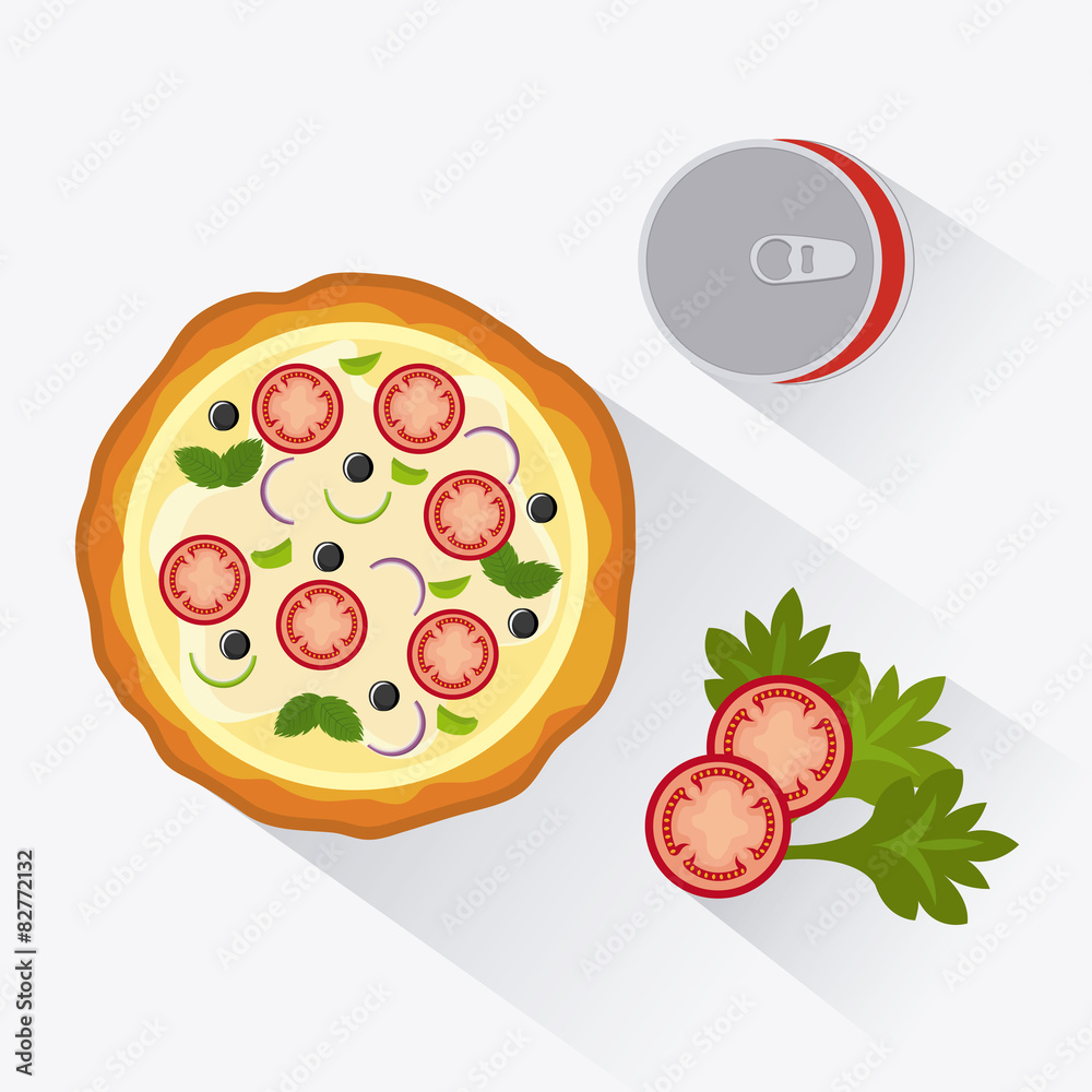 Fototapeta Pizza design.