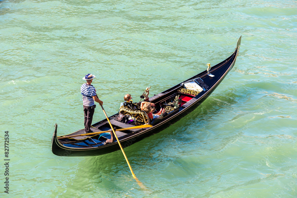 Gondola on Canal Grande in Venice