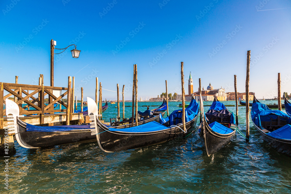 Gondolas  in Venice, Italy