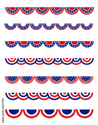 Patriotic bunting / divider set