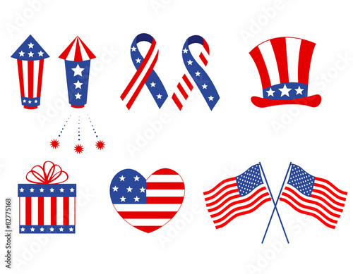 4th of July cliparts