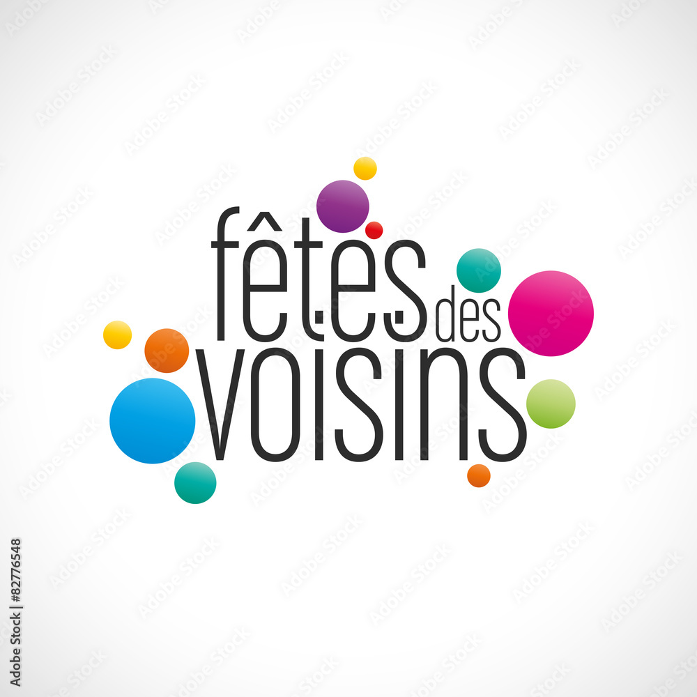 affiche, fête des voisins