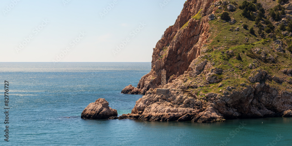 Fototapeta premium cliff with a lighthouse