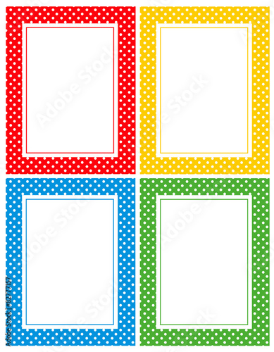 POlka pattern frame collection