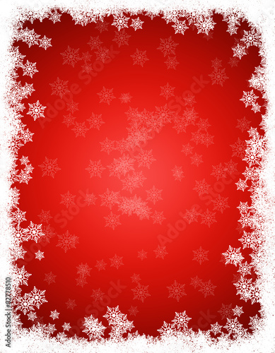 Red snow background