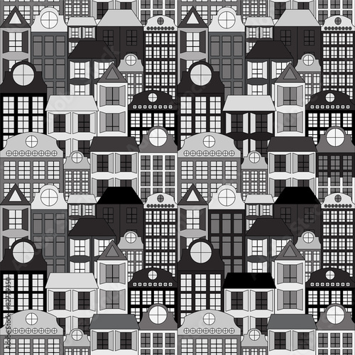 seamless building background. stock vector