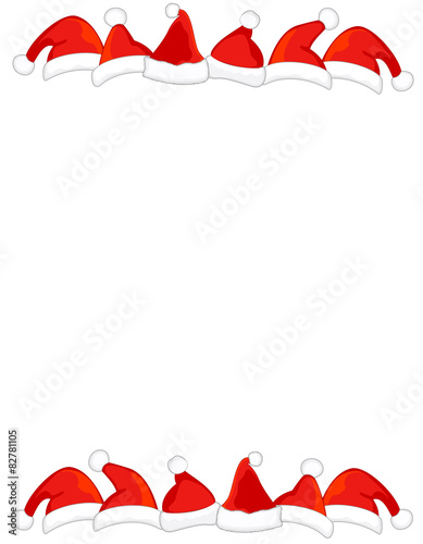 Santa hat frame