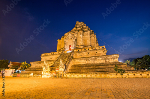 Wat Chedi Luang  a Buddhist temple of Chiang Mai  Thailand.