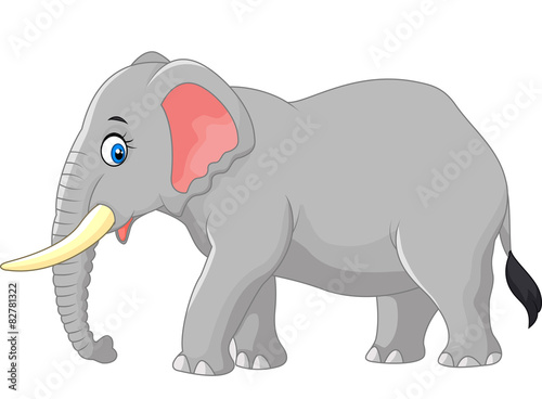 Cartoon large elephant