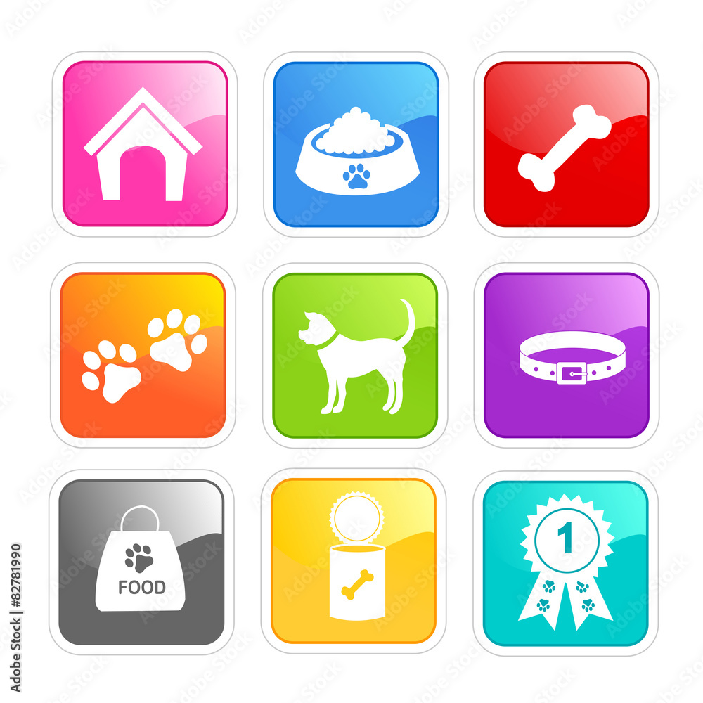 Dog things web buttons Dog things web buttons