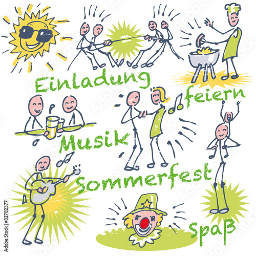 Strichmännchen und Sommerfest